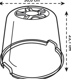 Intratuin Elho green basics Anzuchtkasten Deckel D 30 cm H 23,1 cm| Anzuchtkästen & Mini-Gewächshäuser