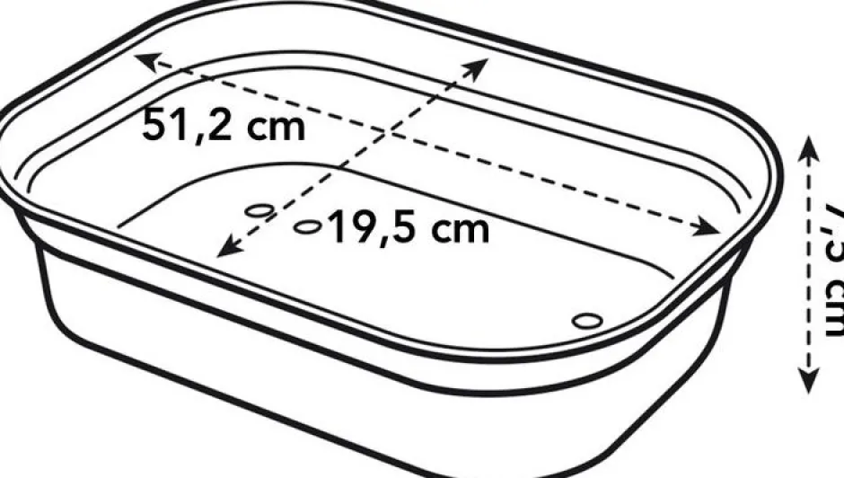 Intratuin Elho green basics Anzuchtschale schwarz 51,2 x 19,5 x 7,5 cm| Anzuchtkästen & Mini-Gewächshäuser