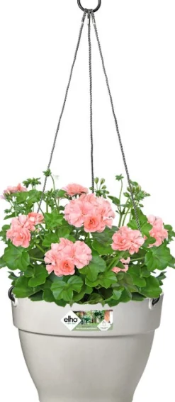 Intratuin Elho Hängetopf Vibia weiß D 26 H 18 cm| Blumenampeln & Hängetöpfe|Blumentöpfe & Pflanzgefäße