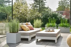 Intratuin Elho Pflanzkübel Vivo 39 x 78 x 37,5 cm grau| Pflanzkübel|Pflanzkübel & Blumenkübel