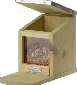 Intratuin Esschert Design Eichhörnchen Futterhaus naturell 12,2 x 23 x 17,5 cm| Futterhäuser & Nistkästen