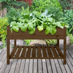 Intratuin Esschert Design Hochbeet braun 118,8 x 78,8 x 78 cm| Anzuchtkästen & Mini-Gewächshäuser