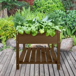 Intratuin Esschert Design Hochbeet braun 78,8 x 78,8 x 78 cm| Anzuchtkästen & Mini-Gewächshäuser