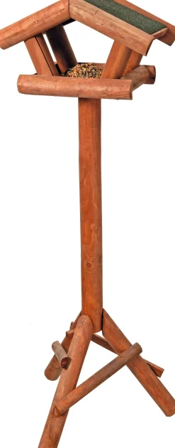 Intratuin Esschert Design Vogelfutterhaus braun 38 x 24 x 119 cm| Gartenvögel|Vogelfutterhäuser