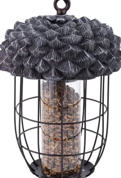 Intratuin Esschert Design Vogelfutterspender braun D 20,2 H 28,9 cm| Gartenvögel|Vogelfutterhäuser