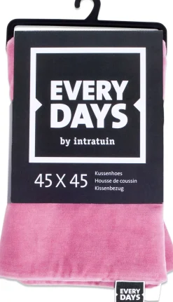 Intratuin Everydays by Kissenbezug Samt rosa 45 x 45 cm| Kissen