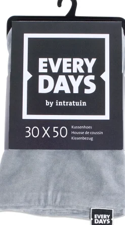 Intratuin Everydays by Kissenbezug Samt grau 30 x 50 cm| Kissen