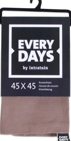 Intratuin Everydays by Kissenbezug Baumwolle taupe 45 x 45 cm| Kissen