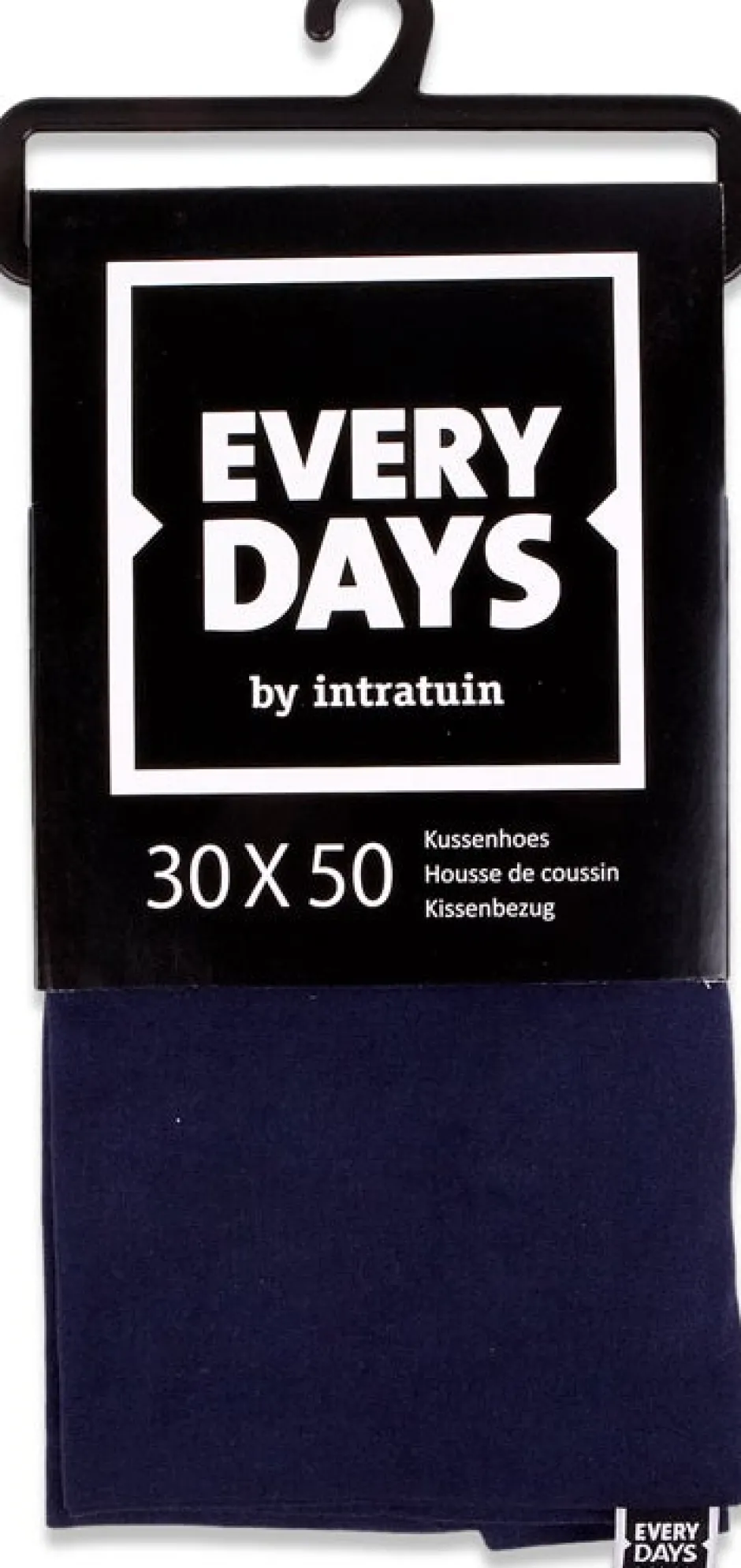 Intratuin Everydays by Kissenbezug Baumwolle blau 30 x 50 cm| Kissen