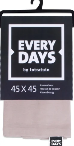 Intratuin Everydays by Kissenbezug Baumwolle beige 45 x 45 cm| Kissen