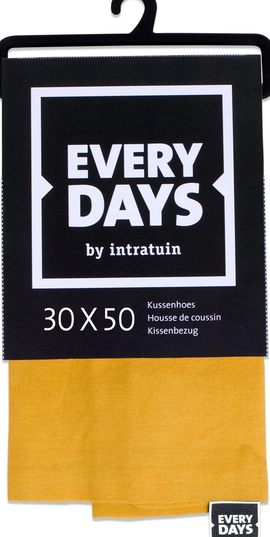 Intratuin Everydays by Kissenbezug Baumwolle gelb 30 x 50 cm| Kissen