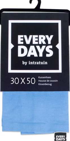 Intratuin Everydays by Kissenbezug Baumwolle blau 30 x 50 cm| Kissen