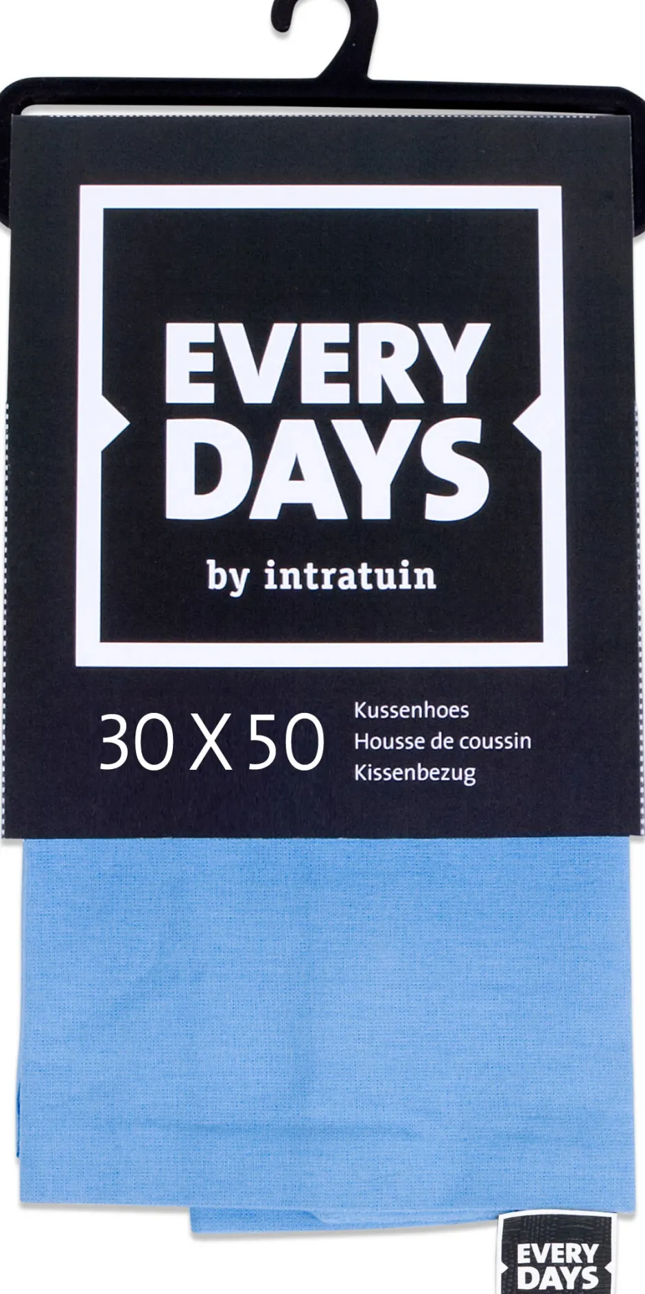 Intratuin Everydays by Kissenbezug Baumwolle blau 30 x 50 cm| Kissen