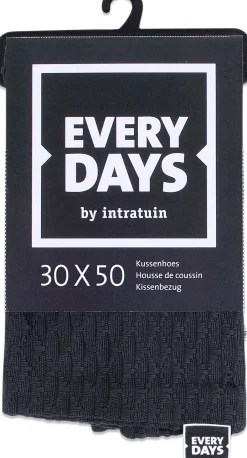 Intratuin Everydays by Kissenbezug Dessin anthrazit 30 x 50 cm| Kissen