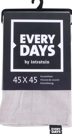 Intratuin Everydays by Kissenbezug Samt grau 45 x 45 cm| Kissen