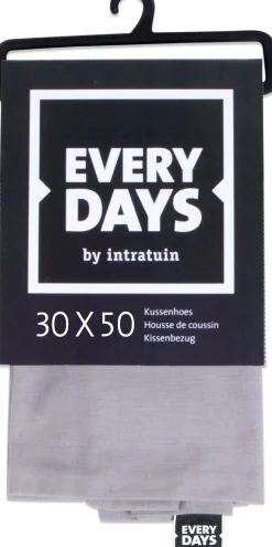 Intratuin Everydays by Kissenbezug Baumwolle grau 30 x 50 cm| Kissen
