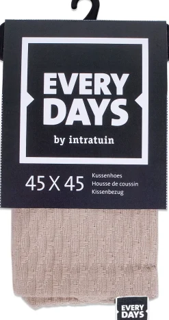 Intratuin Everydays by Kissenbezug Dessin beige 45 x 45 cm| Kissen