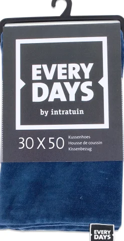 Intratuin Everydays by Kissenbezug Samt blau 30 x 50 cm| Kissen