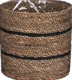 Intratuin Everydays by Pflanzkorb Celestial naturell / schwarz D 14 H 14 cm| Pflanzkörbe|Pflanzkörbe