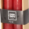 Intratuin Everydays by Stabkerzen Rustic rot 16 Std. 2 St.| Stabkerzen
