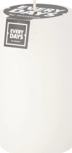 Intratuin Everydays by Stumpenkerze Rustic weiß 75 Std. D 7 H 13 cm| Stumpenkerzen