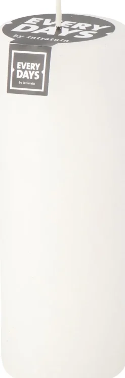 Intratuin Everydays by Stumpenkerze Rustic weiß 100 Std. D 7 H 19 cm| Stumpenkerzen