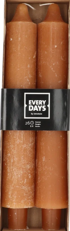 Intratuin Everydays by Stabkerzen Rustic orange 26 Std. 2 St.| Stabkerzen