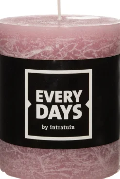 Intratuin Everydays by Stumpenkerze Rustic rosa 30 Std. D 6,8 H 8 cm| Stumpenkerzen