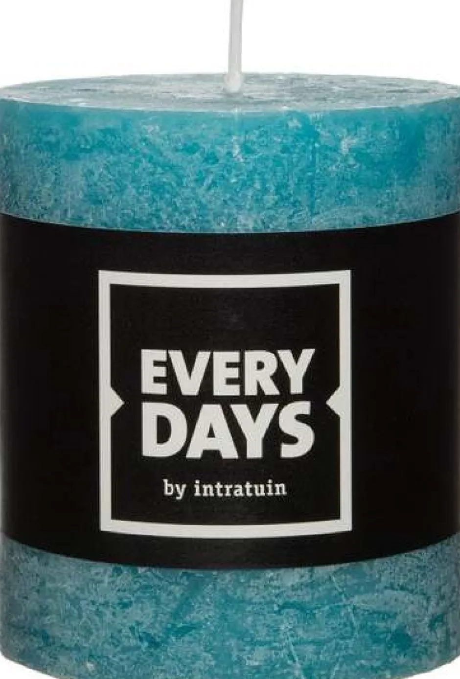 Intratuin Everydays by Stumpenkerze Rustic türkis D 7 H 8 cm| Stumpenkerzen