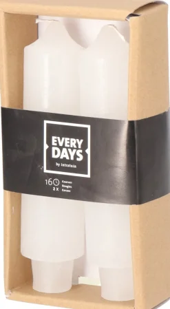 Intratuin Everydays by Stabkerzen Rustic weiß 16 Std. 2 St.| Stabkerzen