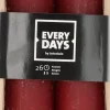 Intratuin Everydays by Stabkerzen Rustic rot 26 Std. 2 St.| Stabkerzen