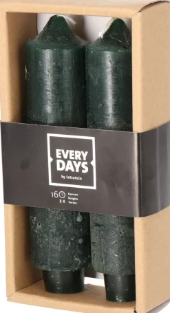 Intratuin Everydays by Stabkerzen Rustic grün 16 Std. 2 St.| Stabkerzen