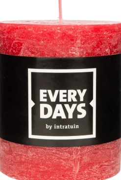 Intratuin Everydays by Stumpenkerze Rustic rot D 7 H 8 cm| Stumpenkerzen