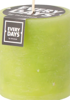 Intratuin Everydays by Stumpenkerze Rustic hellgrün 30 Std. D 7 H 8 cm| Stumpenkerzen