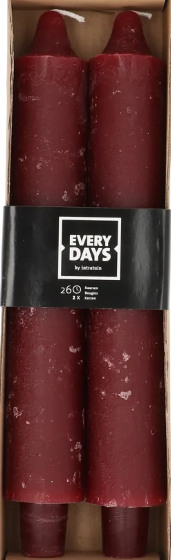 Intratuin Everydays by Stabkerzen Rustic braun 26 Std. 2 St.| Stabkerzen