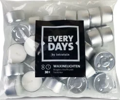 Intratuin Everydays by Teelichter weiß 8 Std. 30 St.| Teelichter