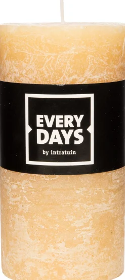Intratuin Everydays Stumpenkerze Rustic gelb D 7 H 13 cm| Stumpenkerzen