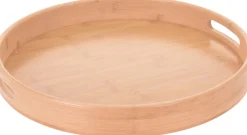 Intratuin Excellent Houseware Tablett Bambus D 40 cm H 5 cm| Servieren