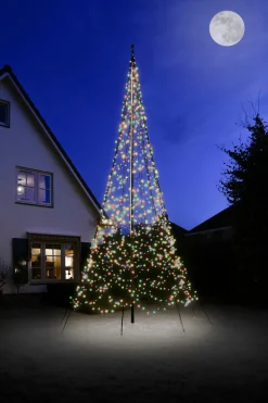 Intratuin Fairybell Fahnenmast-Beleuchtung H 600 cm mit 1200 LEDs bunt| Led Weihnachtsbäume (Außen)