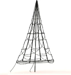Intratuin Fairybell Lichterbaum H 185 cm mit 250 LEDs warmweiß| Led Weihnachtsbäume (Außen)