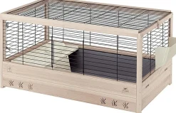 Intratuin Ferplast Kaninchenstall Arena 100 x 62,5 x 51 cm naturell / schwarz| Kaninchenställe & -Käfige