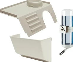 Intratuin Ferplast Kaninchenstall Arena 100 x 62,5 x 51 cm naturell / schwarz| Kaninchenställe & -Käfige