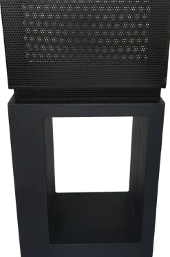 Intratuin Feuerschale auf Sockel 42 x 27 x 83 cm anthrazit| Feuerschalen