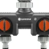 Intratuin Gardena 2-Wege-Verteiler für 26,5 mm (G 3/4") und 33,3 mm (G 1") Gewinde| Gießen & Bewässerung|Rasensprenger & Bewässerungssysteme