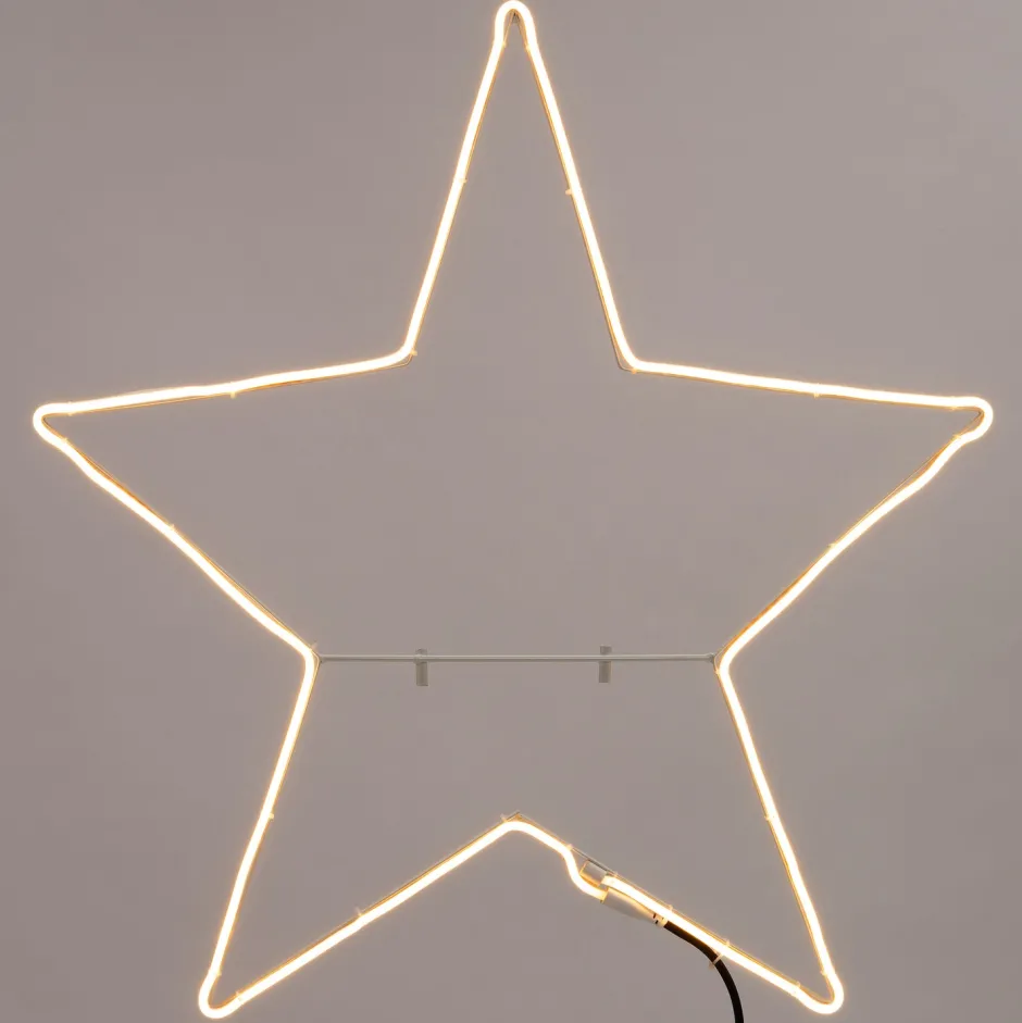 Intratuin Gartenstecker Stern D 80 cm mit 270 LEDs beleuchtet warmweiß| Weihnachtsfiguren (Außen)