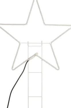 Intratuin Gartenstecker Stern mit LED Beleuchtung 55 x 2 x 55 cm warmweiß| Weihnachtsfiguren (Außen)