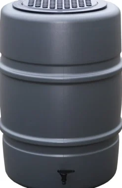 Intratuin Harcostar Regentonne 168 L anthrazit| Gießen & Bewässerung|Regentonnen