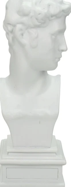 Intratuin HD Collection Kerzenständer Roman weiß 8,8 x 8,5 x 21,5 cm| Kerzenständer