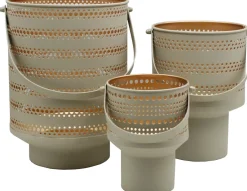 Intratuin HD Collection Teelichthalter Sunset beige 21 x 19 x 25 cm| Teelichthalter