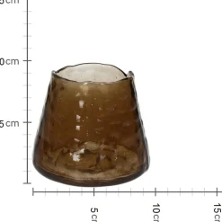 Intratuin HD Collection Teelichthalter braun D 11 H 9,5 cm| Teelichthalter